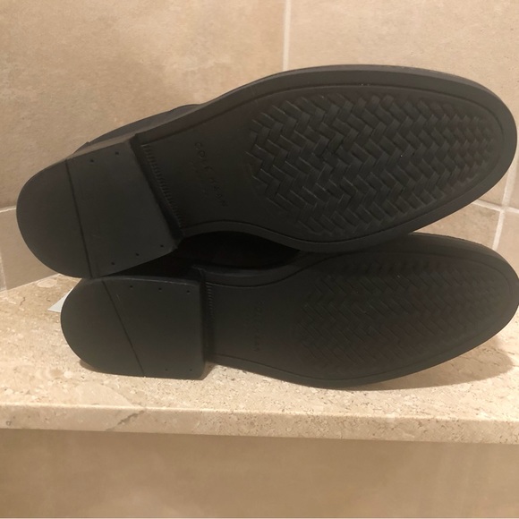 NWT - Cole Haan Black Waterproof Leather Boots - Sz 7.5 - Picture 16 of 16